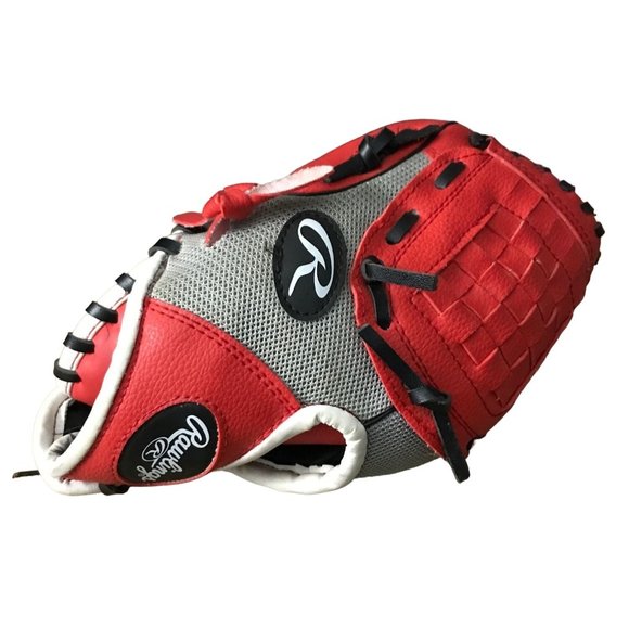 Rawlings Players‎ Series Left-Handed Baseball Glove Red 10" PL10SS - Picture 1 of 8